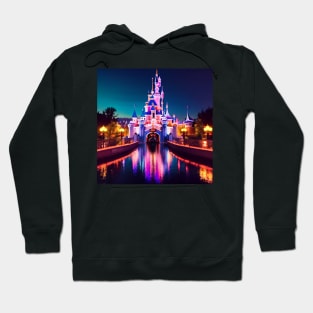 princess castle at night. Hoodie